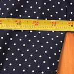 All that jazz Vintage Women's Polka Dot Plated Navy White Dress Size Small Photo 5