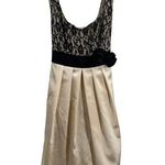 A Byer A. Byer Lace Top Cream Dress Size 9 Photo 0