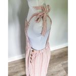 American Eagle Pink Striped Overall Style Jumper Photo 8