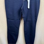 Workshop Republic Clothing WORKSHOP Republic Jeans Sz 14 Dark Blue Skinny Ankle Stretch Contrast Stitching Photo 5