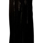 Lulus  Black Velvet Maxi Dress Womens Size M Sleeveless Front Slit Sexy Party Photo 0