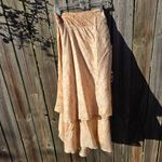 Jinkys Long Silk Wrap Skirt Sz L Orange Size L Photo 6