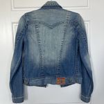 True Religion  World Tour Women’s Jimmy Denim Trucker Jacket Blue Size XS Photo 4