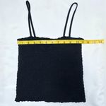 Brandy Melville  Smocked Ally Tank Top - Black Photo 5