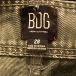 BDG  Urban Outfitters  Jeans Size 28 Green High Rise Tapered 100% Cotton‎ Utility Photo 3