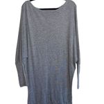 Brandy Melville Gray Off the Shoulder Dolman Sleeve Sweater Dress Photo 4