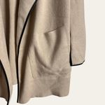 ZARA  Beige Knit Waterfall Open Front Cardigan Jacket Size M Photo 8