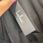 Lulus Thoughts of Hue NWT size Large Black Surplice Maxi Dress Formal Bridesmaid Photo 5