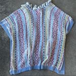 CAbi Siesta Poncho Sweater With Fringe Tassels Photo 7