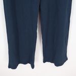 American Giant Ribbed Wide Leg Lounge Pants Navy Blue Size S Made in USA Photo 4