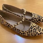 Crown & Ivy  Pearl Strap Ballerina Flats - Cheetah size 8.5 Photo 3