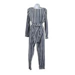 Calypso St. Barth 𝅺 Silk Jumper Blue White Striped Tie Belt Size XS‎ Photo 1