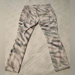 Athleta Women’s  leggings - size Large - white w/ swooshes of gray, pink, purple Photo 7
