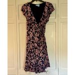 Draper James  RSVP blue floral ruffle wrap dress M Photo 8
