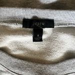 J.Crew Sweater Pom-Pom Crewneck Cotton Sweatshirt Gray Size Small Photo 4