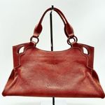 Cartier Authentic Marcello Rust/Brick Red Textured Leather Handbag/Purse/Satchel Photo 0