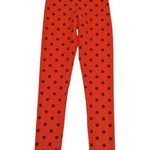 Beach Riot Ayla Polka Dot Leggings Red Ribbed Womens X-Small Activewear Workout Photo 2