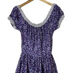 Vintage Square Wear Womens Dress Purple Ditsy Floral Cottage Country One Size Size undefined Photo 1
