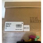 Steve Madden  Women's Henley Ankle Strap‎ Flatform Sandals Multi NEW Size 7 Photo 5