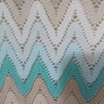 J.B. Collectibles 22W Y2K Flame Stitch Turquoise Creme Top Plus Green Photo 7