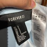 Forever 21 NWT Vintage Y2k Blazer Baby Sky Opened Cardigan Light Weight Fit Flare Crop Photo 6