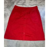 Women’s GEIGER Austria Red Button Down Midi/Knee Skirt 40 Size M Photo 1