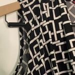 Sunny Leigh  Black and White Patterned Blouse Photo 2