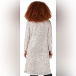 Dex Sparkle City Sequin Duster Cream Silver Sequin Photo 1