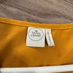 Paper Crane  Mustard Yellow Buttoned Tank Top; Small Photo 1