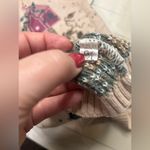 Vintage Birdhouse Sweater Vest Size Large Granny 90s Buttons Cottage Pink Photo 3