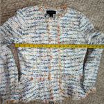 Halogen Nordstrom Button Front Tweed Blazer Jacket Ivory Size XS. Photo 11