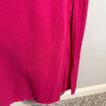 Oh My Gauze! Cold Shoulder Maxi Dress Women's 1X Pink Slit Beach Coastal Travel Photo 10