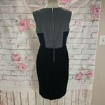 The Limited  Women's Sleeveless Colorblock Blue/ Grey/ Black Sheath Dress Size 8 Photo 4
