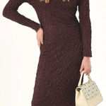 ZARA Textured Off-The-Shoulder Midi Dress - Woman’s Size Large Photo 0