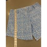 Adidas  Womens‎ Golf Shorts Size 12 Blue White Geometric Pattern Pockets Photo 1