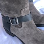 SO  Franzie Tall boots. Suede  and faux leather, side zipper. Size 8 Photo 3