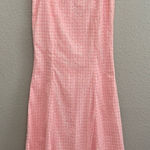 Neubyrne Glitter Pink Gingham‎ Skirt Size Medium Mermaid White Photo 0