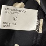 Oscar de la Renta Vintage  Black White 100% Silk Polka Dot Wrap Dress Sz 14 Photo 7