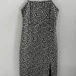 ZARA Leopard Animal Print Dress with Slit Medium Photo 0