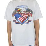 Vintage 90s Proud to be American Eagle T Photo 0