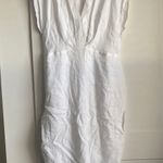 Banana Republic Mari Draped Midi Dress 18 white NEW Photo 2