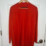 Cyrus Women’s Red Orange Open Cardigan Duster Top Size Small Photo 2