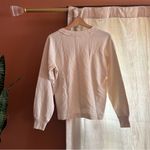 Madewell  Cotton Terry V-Neck‎ Sweatshirt Vintage Ivory White  NWT Size XXS Photo 4