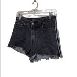 Abercrombie & Fitch faded black wash Annie High Rise Short with side stripe 26. Photo 1