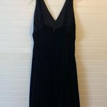 A loves A  Feather Puff Velvet Black Dress Photo 3