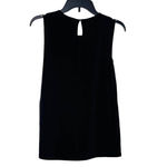 Banana Republic  Black Pleated Tank Top Sleeveless Keyhole Back Women XS NWT‎ Photo 7