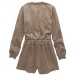 American Eagle AE Cozy Henley Lounge Romper Medium Brown NWT Photo 4