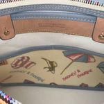 Dooney & Bourke  Miami Beach Leather Coated Canvas Rainbow Zip Shoulder Bag Purse Photo 8