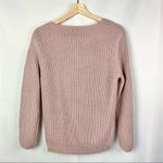 MINKPINK Dusty Rose Pink Wrap Front Knit Sweater XS Photo 2