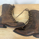 Laredo  Boots Women's Size‎ 6.5 Distressed Brown Cowboy Western Photo 2